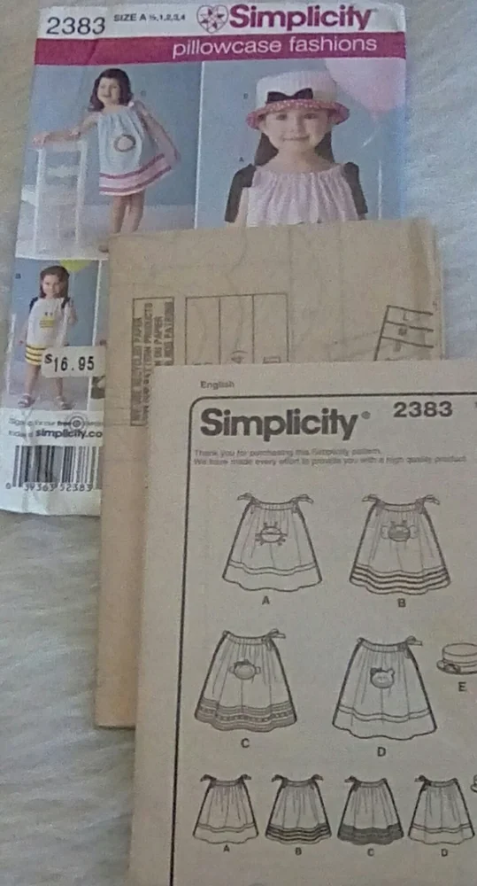 Simplicity Pillowcase Fashion toddler dress